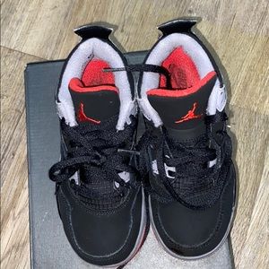 Black gray and red Jordan